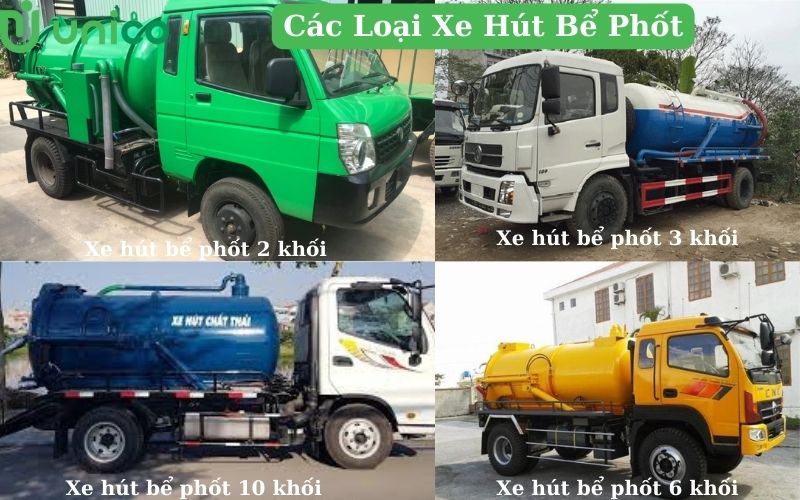 các loại xe hút bể phốt