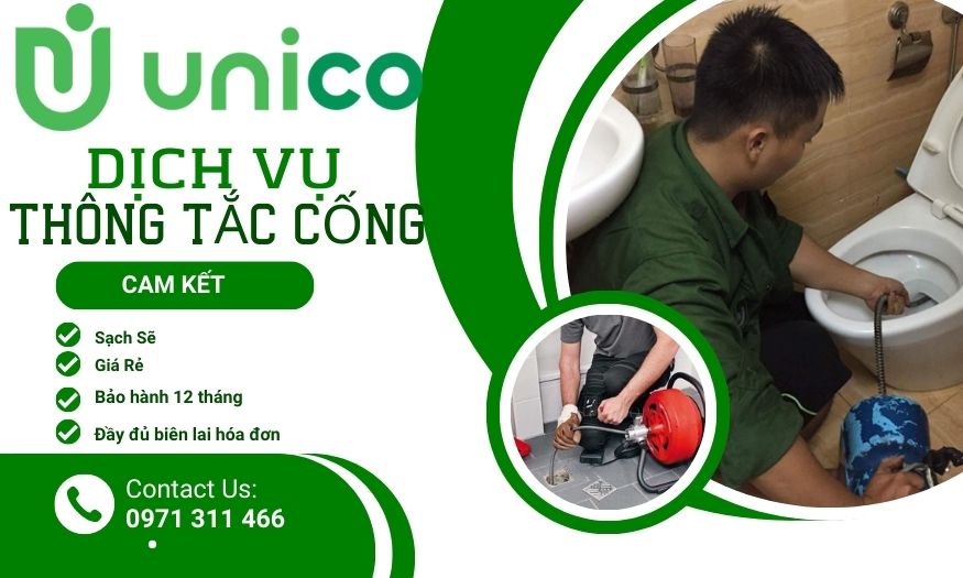 dịch vụ thông tắc cống cam kết