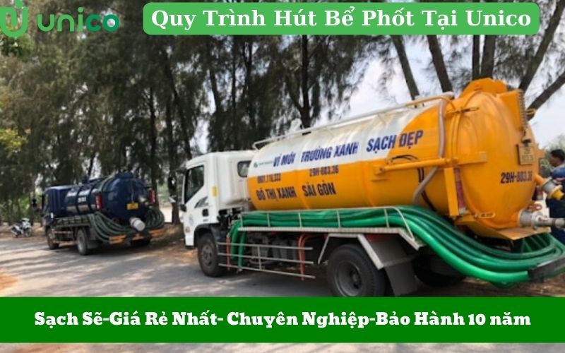 quy trình hút bể phốt