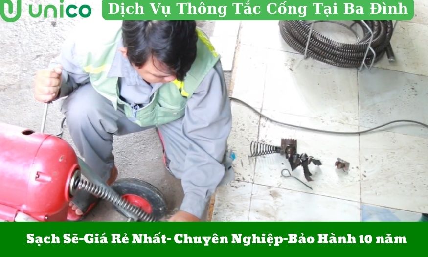 Dich vụ thông tắc cống tại ba đình